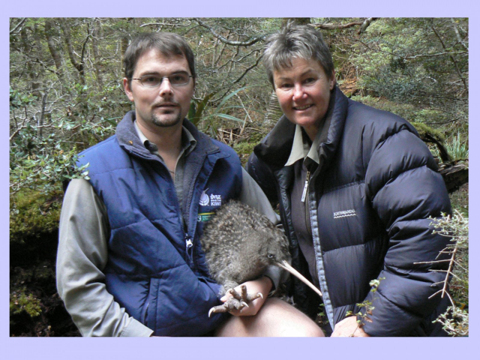 Maryann and Gavin Udy of DOC with one of their special guests. Photo: Trish Grant